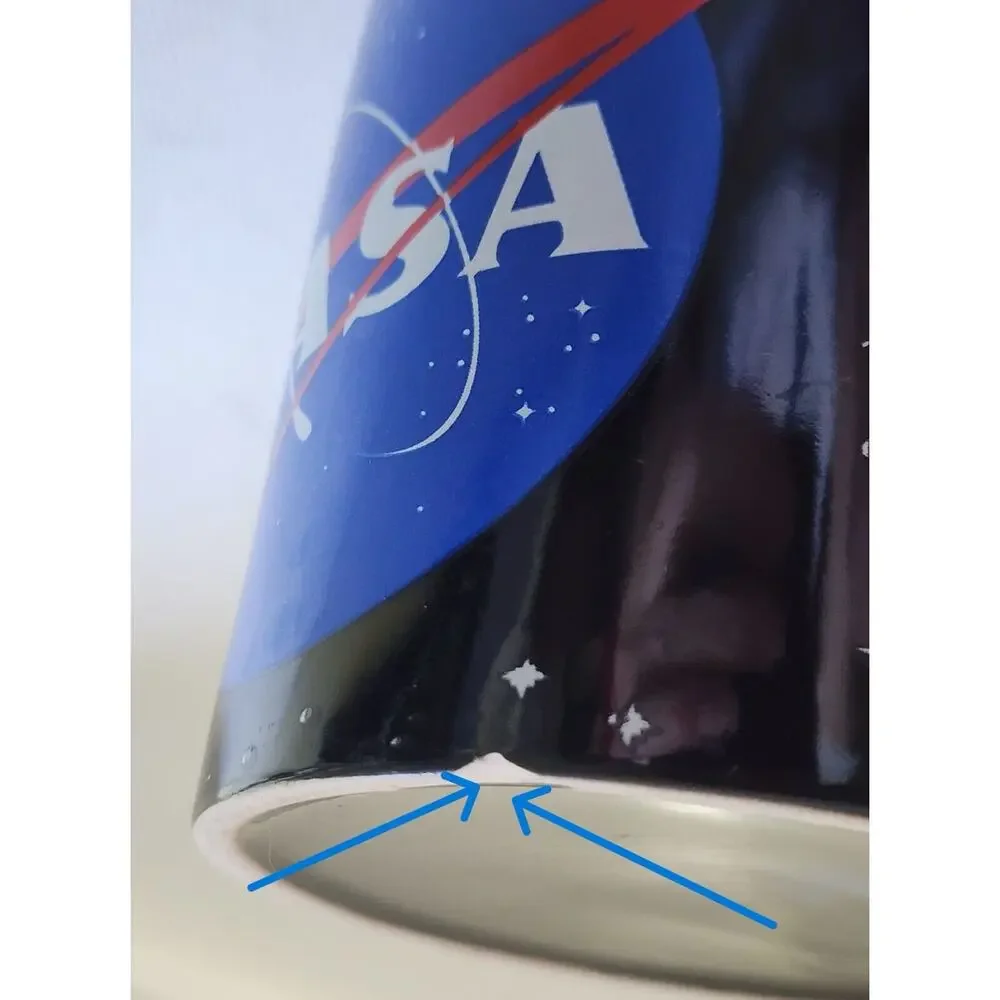 Mug/Cup-NASA-Black-NASA Logo-Large-Holds 2 Cups - Picture 9 of 10